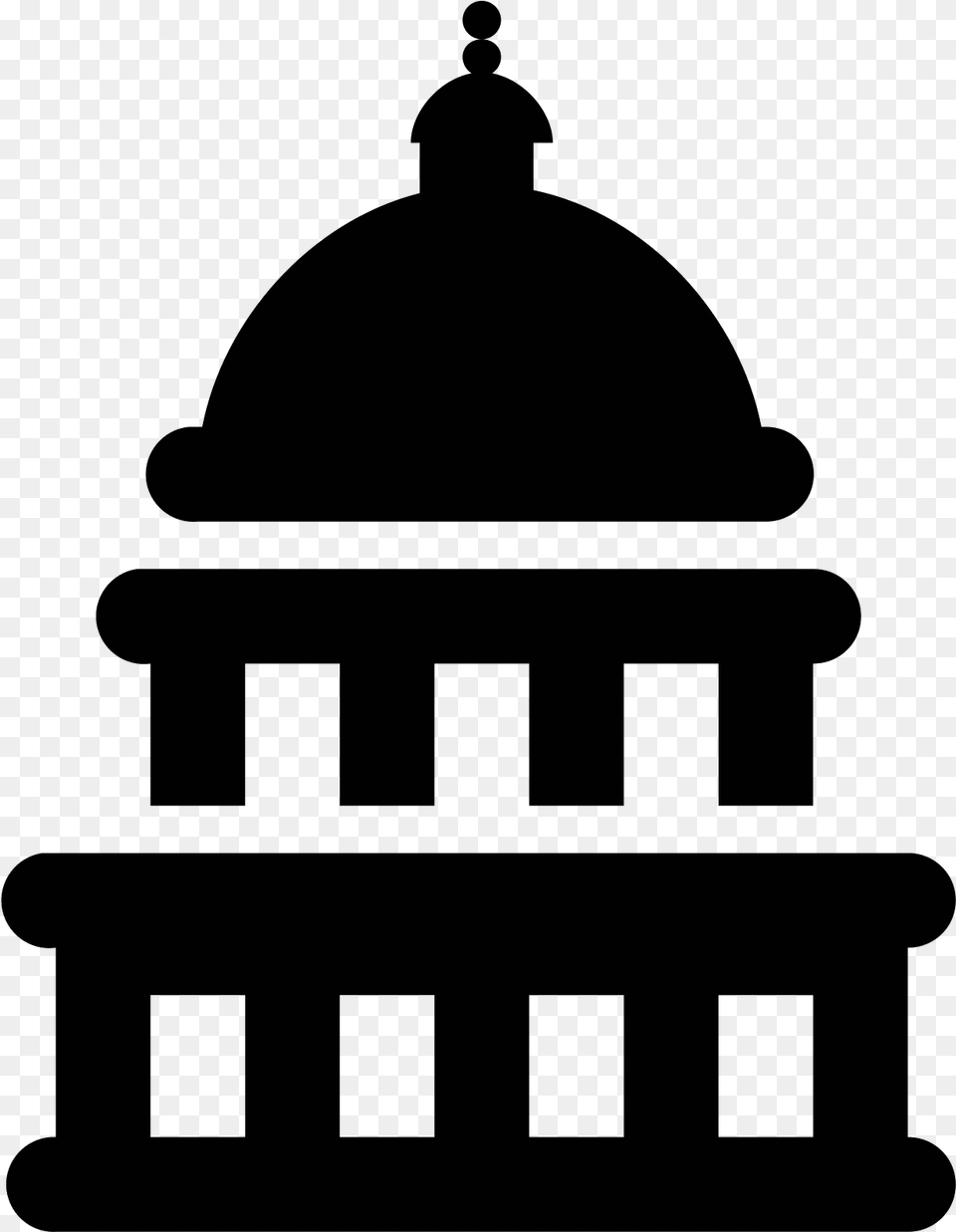 Capital Building State Capitol Building Icon, Gray Png