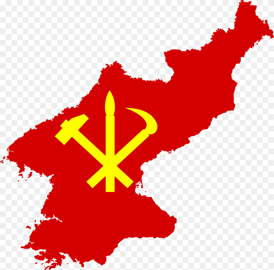 Capital City Of North Korea Map, Weapon, Trident, Person Free Png