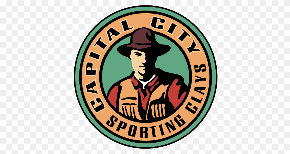 Capital City Sporting Clays, Logo, Person, Man, Male Png Image