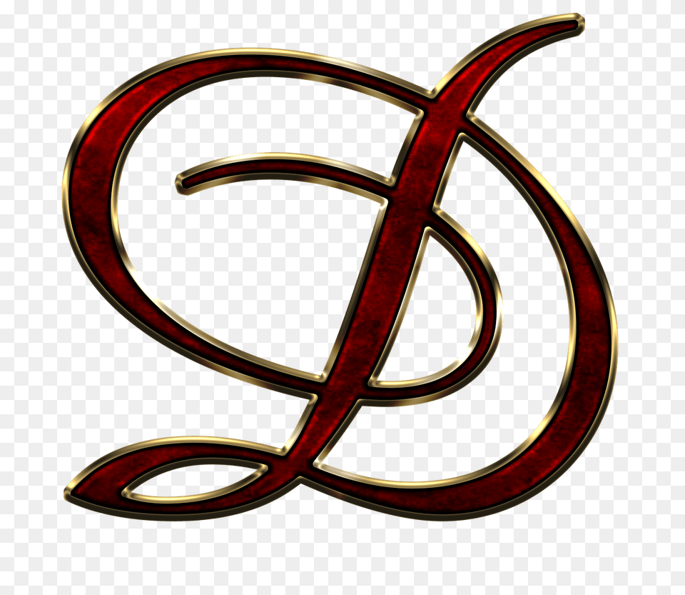 Capital Letter D Red, Logo, Emblem, Symbol, Accessories Png Image
