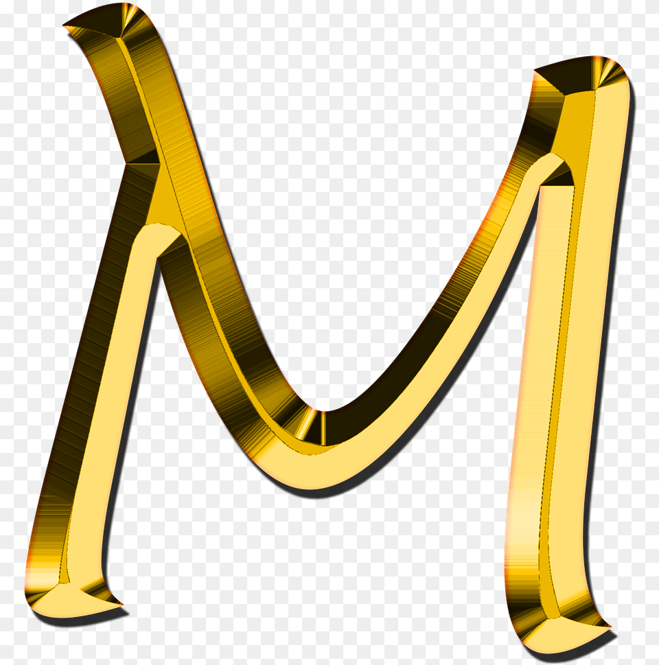 Capital Letter M Transparent Gold Letter M, Text, Treasure Png