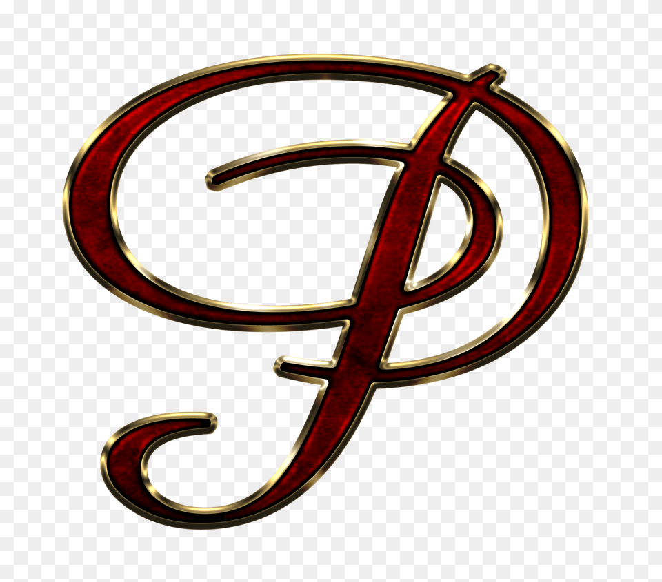 Capital Letter P Red, Emblem, Symbol, Disk, Logo Free Png Download