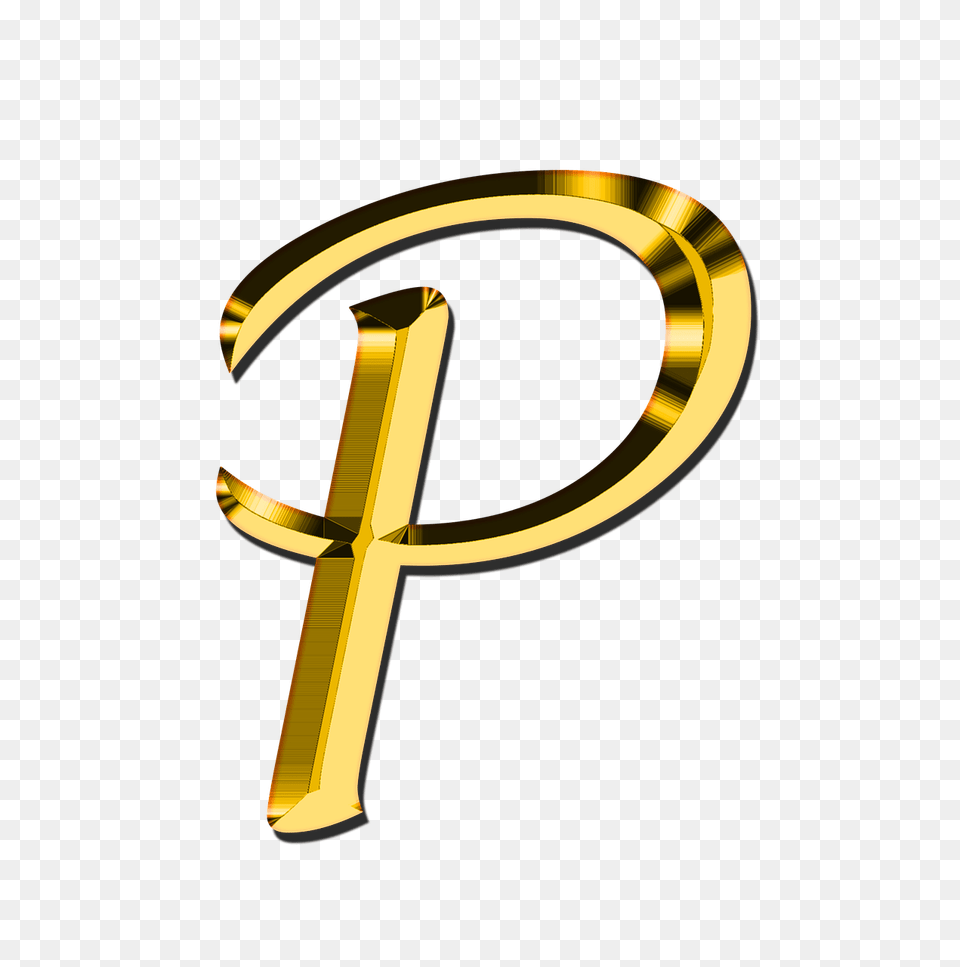 Capital Letter P Transparent, Cross, Key, Symbol Png Image