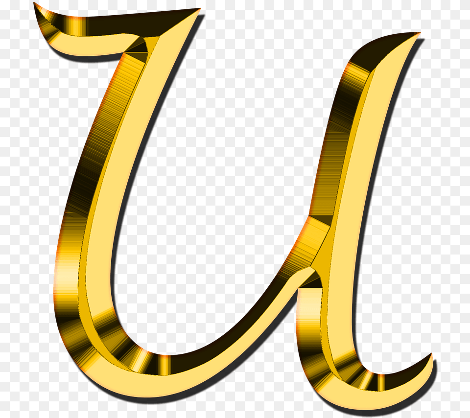 Capital Letter U Stickpng For Letter Small Letter T Design, Text, Gold, Smoke Pipe, Symbol Png