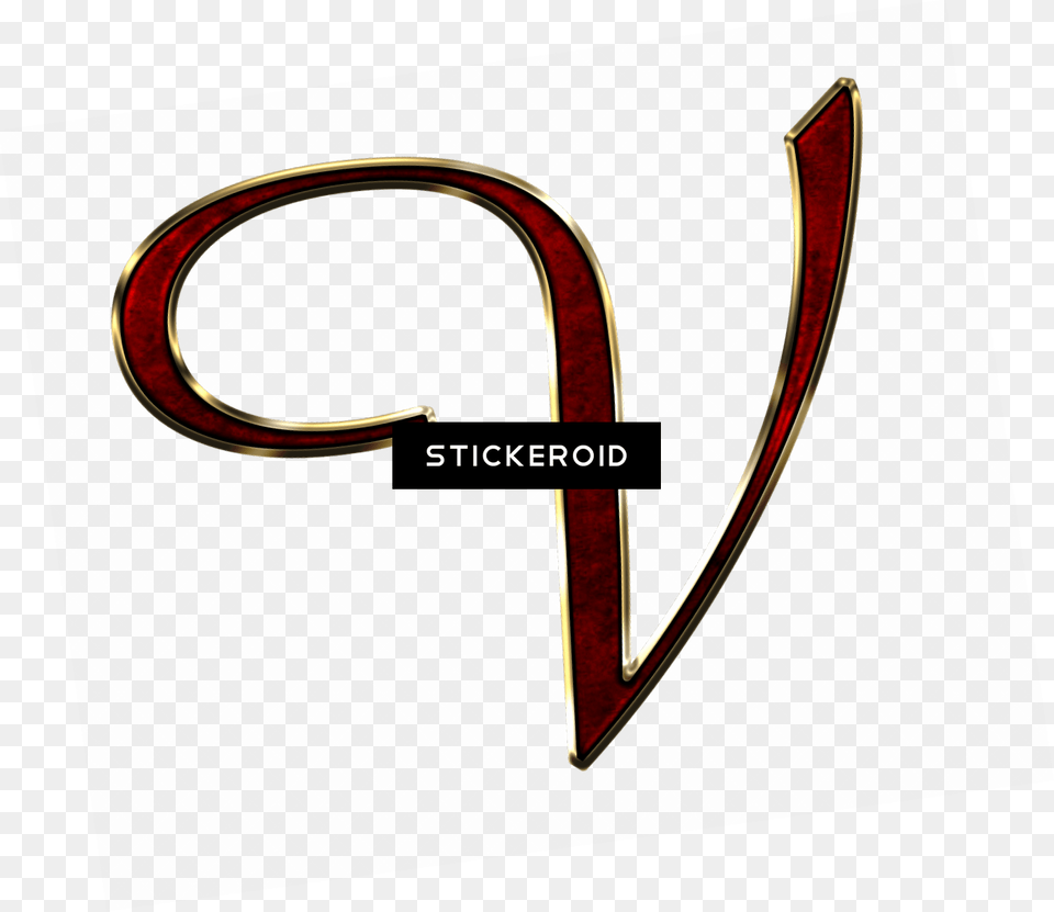 Capital Letter V Red Weapon, Smoke Pipe, Text, Symbol Free Png Download