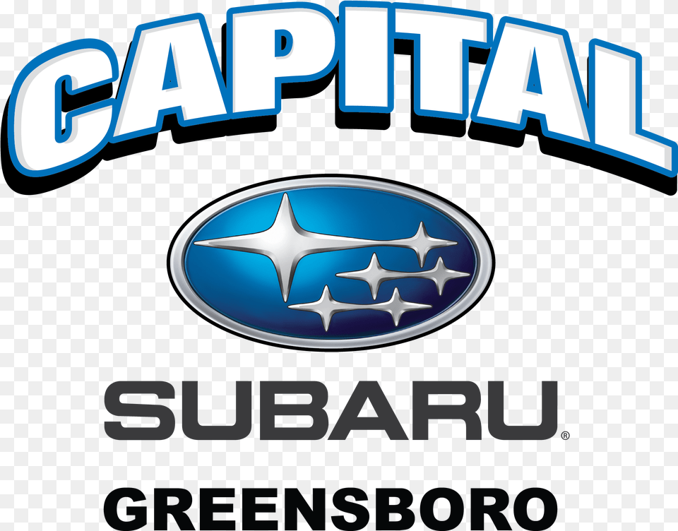 Capital Of Greensboro Subaru, Logo, Symbol, Scoreboard, Emblem Free Png Download