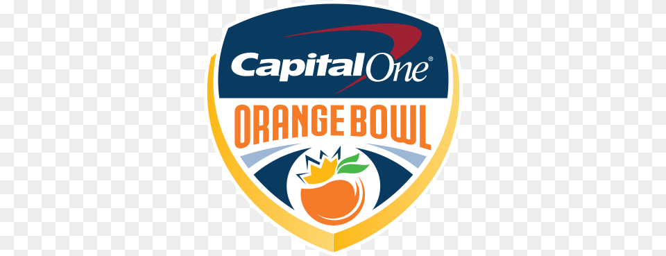 Capital One Orange Bowl Logo Clemson Tigers College Football Playoff 2015 Orange, Badge, Symbol, Disk Free Png Download