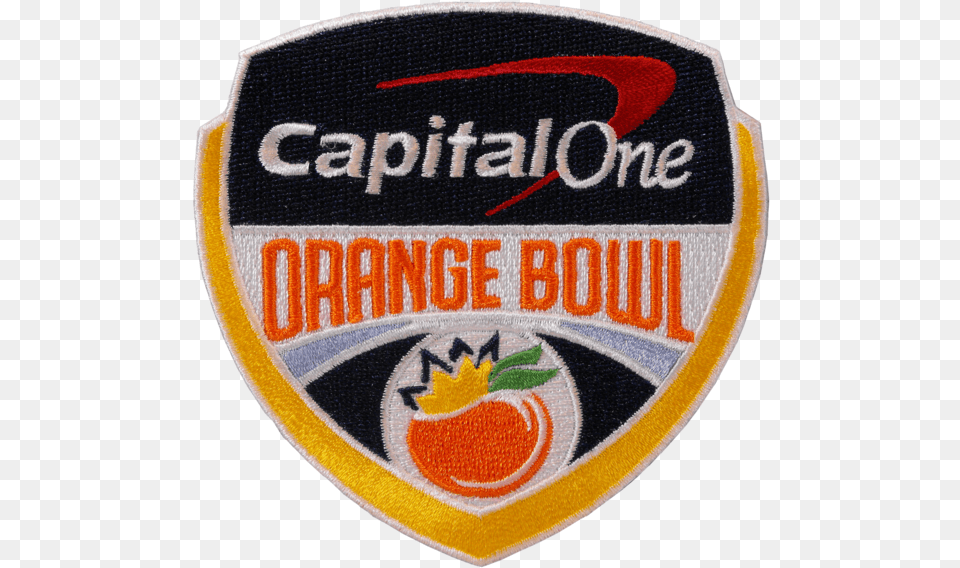 Capital One Orange Bowl Patch Emblem, Badge, Logo, Symbol, Ball Free Transparent Png