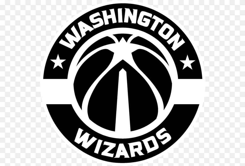 Capitals Washington Wizards Black Logo Nba Wizards Nba Logo, Emblem, Symbol, Ammunition, Grenade Free Png Download