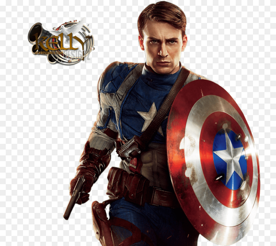 Capitan America Captain America Chris Evans, Armor, Adult, Person, Man Free Png Download