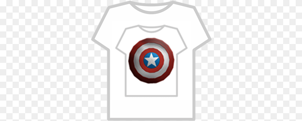 Capitan America Escudo T Shirt Template Roblox, Clothing, T-shirt, Armor, Shield Free Png Download
