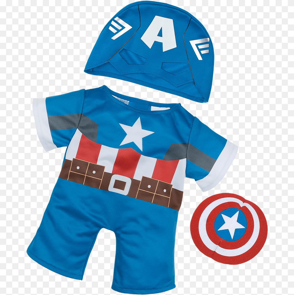 Capitn America Build A Bear Captain America, Hat, Shirt, Clothing, Cap Png