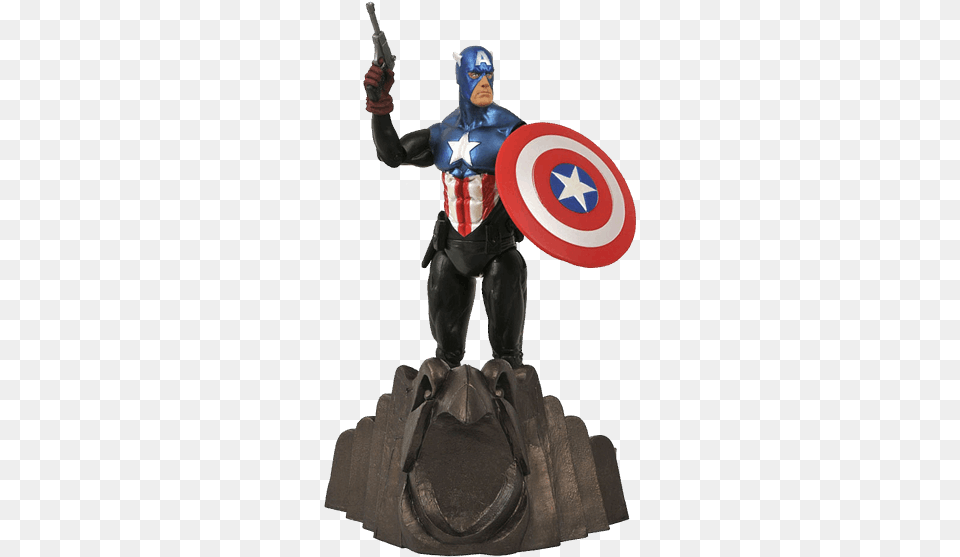Capito America Diamond Select, Armor, Clothing, Costume, Person Free Transparent Png