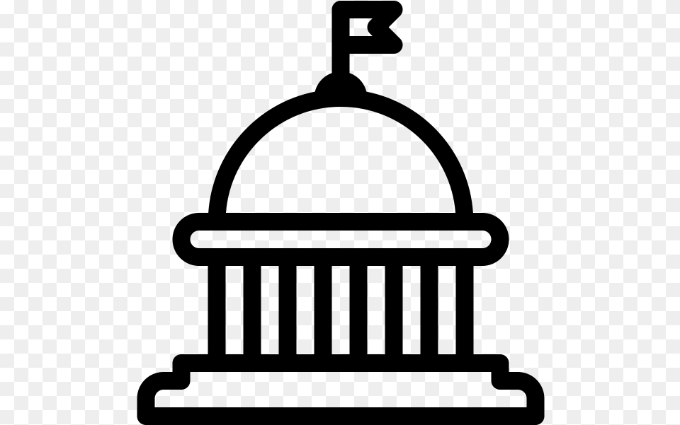 Capitol Building Rubber Stamp Cat Bell, Gray Free Transparent Png
