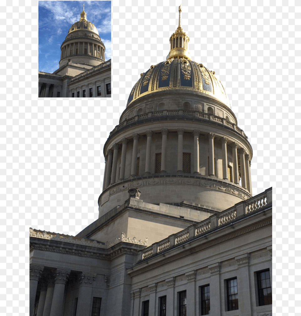 Capitol Building West Virginia State Capitol Building, Architecture, Dome Free Png Download
