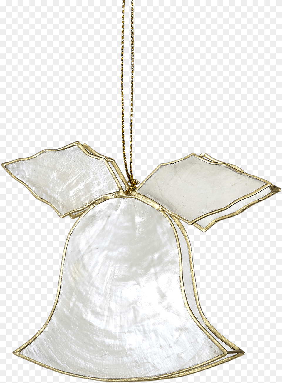Capiz Christmas Bell Ornament Silver, Accessories, Lamp Free Png