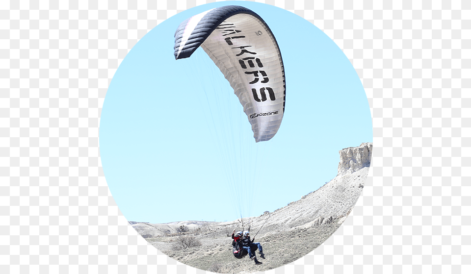 Cappadocia Paragliding Contact Parasailing Cappadocia, Person, Parachute, Adventure, Leisure Activities Png