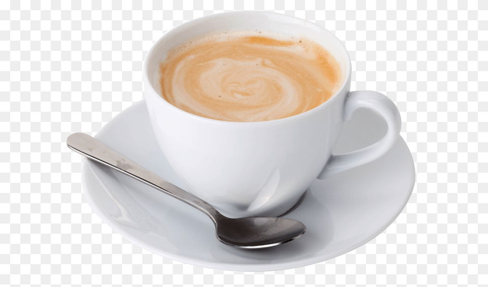 Cappuccino, Cup, Cutlery, Spoon, Beverage Free Png Download