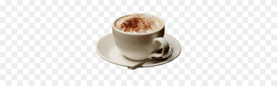 Cappuccino, Cup, Cutlery, Spoon, Beverage Free Png Download