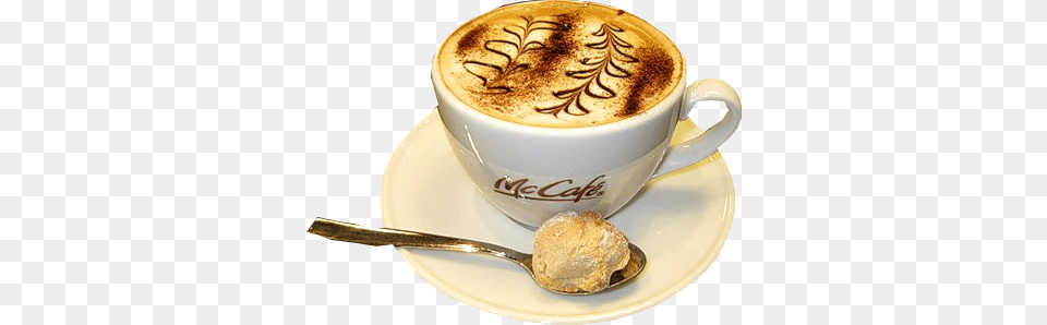 Cappuccino, Cup, Cutlery, Spoon, Beverage Png