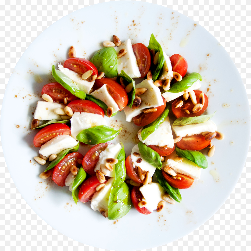 Caprese, Food, Food Presentation, Meal, Plate Free Png Download