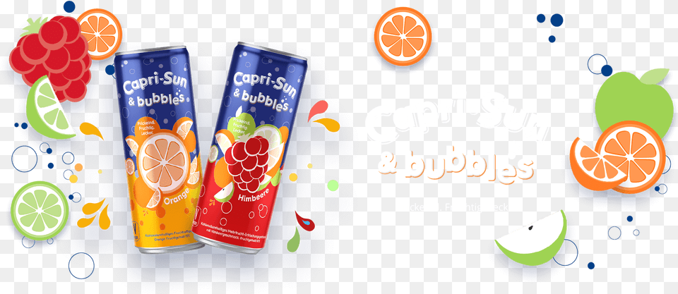 Capri Sun Bubble, Tin, Can, Citrus Fruit, Food Free Png Download