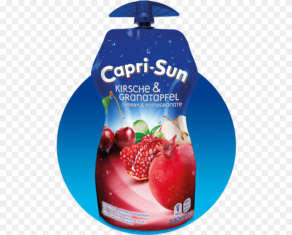 Capri Sun Cherry, Juice, Beverage, Produce, Plant Png