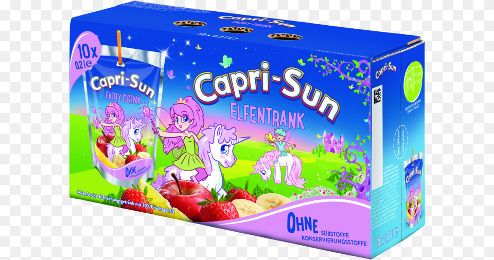 Capri Sun Elfentrank Fairy Drink Capri Sun Orange, Baby, Person, Box, Face Free Transparent Png