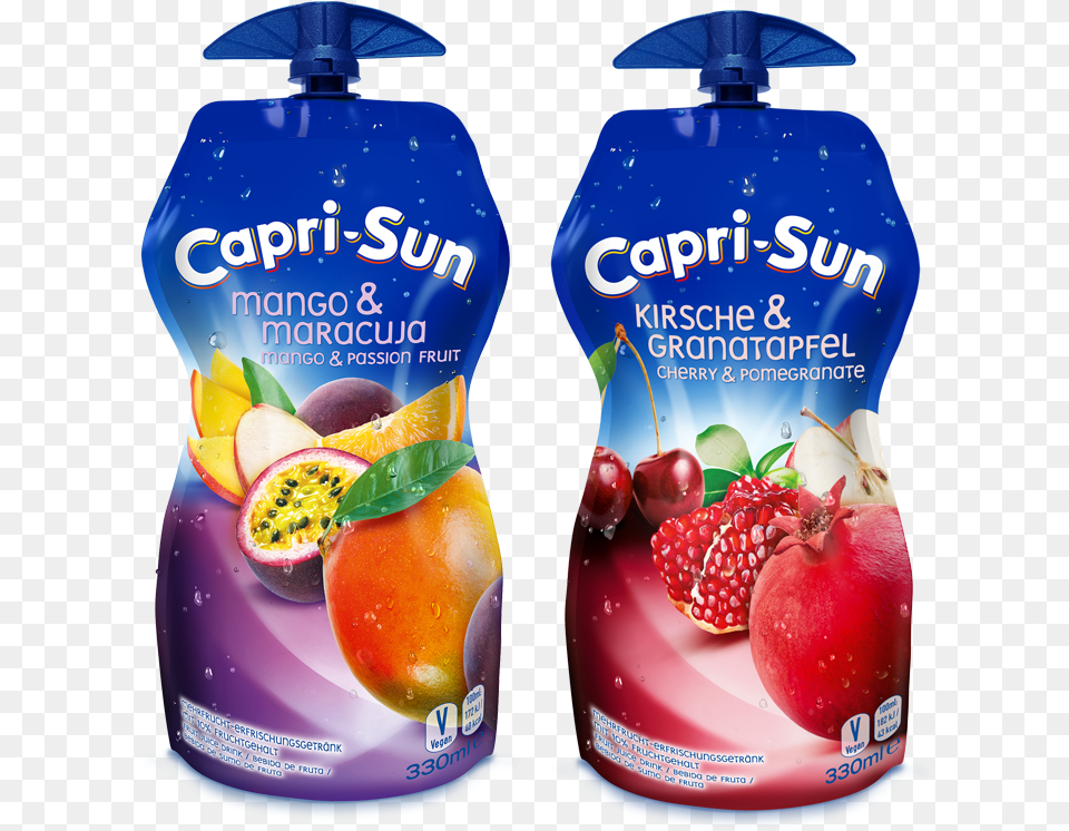 Capri Sun Mango Amp Maracuja And Cherry Amp Pomegranate Capri Sun, Beverage, Juice Free Png Download