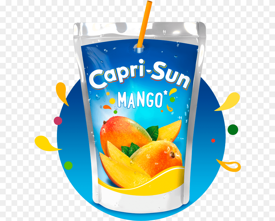 Capri Sun Mango Capri Sun No Sugar, Food, Fruit, Plant, Produce Free Transparent Png