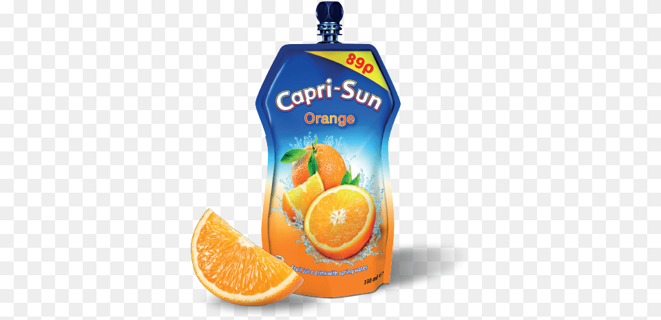 Capri Sun Orange 330ml Capri Sun, Beverage, Juice, Plant, Produce Free Transparent Png