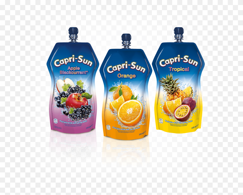 Capri Sun Orange 330ml Capri Sun Orange, Beverage, Juice, Orange Juice, Plant Png Image