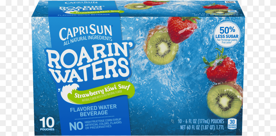 Capri Sun Roarin Waters Strawberry Kiwi, Food, Fruit, Plant, Produce Free Png Download