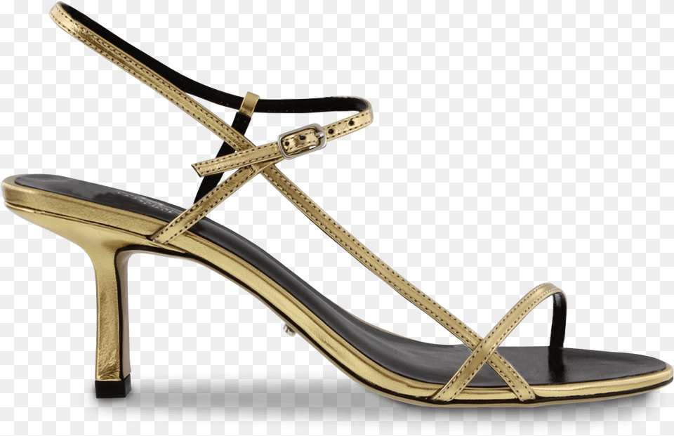 Caprice Gold Foil Heels Sandal, Clothing, Footwear, High Heel, Shoe Free Transparent Png