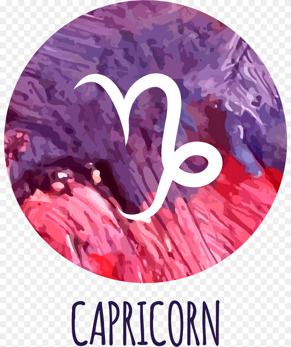 Capricorn, Purple, Plate Png Image