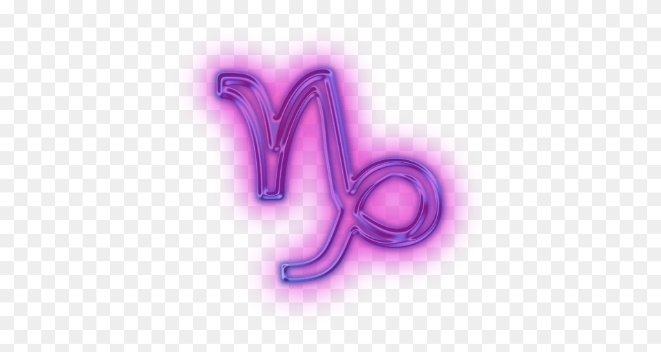 Capricorn, Light, Purple, Neon, Text Free Transparent Png