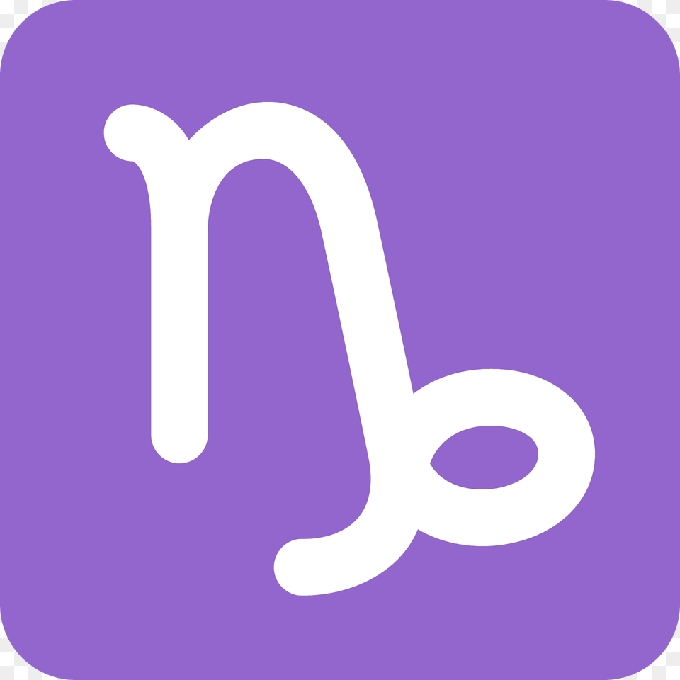 Capricorn Emoji Clipart, Symbol, Text, Number Png Image