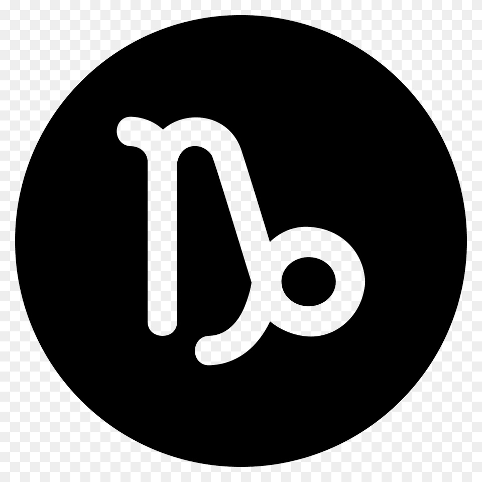 Capricorn Emoji Clipart, Text, Symbol, Number, Disk Png