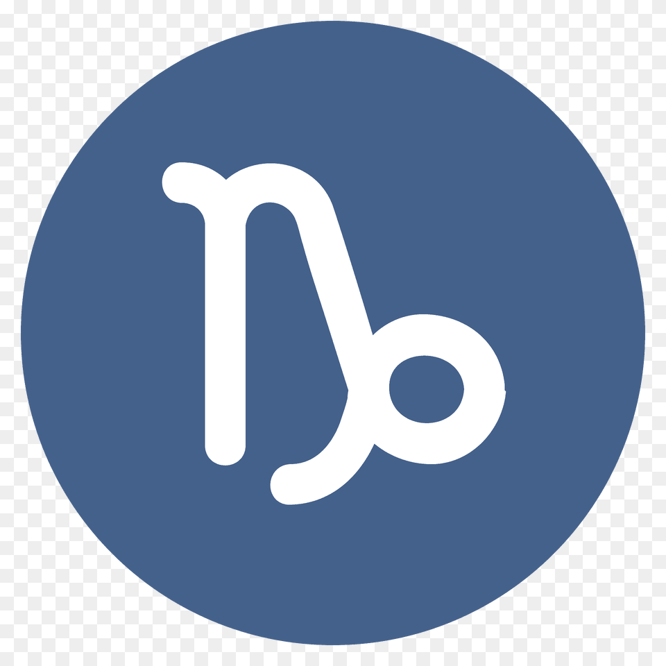 Capricorn Emoji Clipart, Symbol, Text, Number, Disk Free Transparent Png