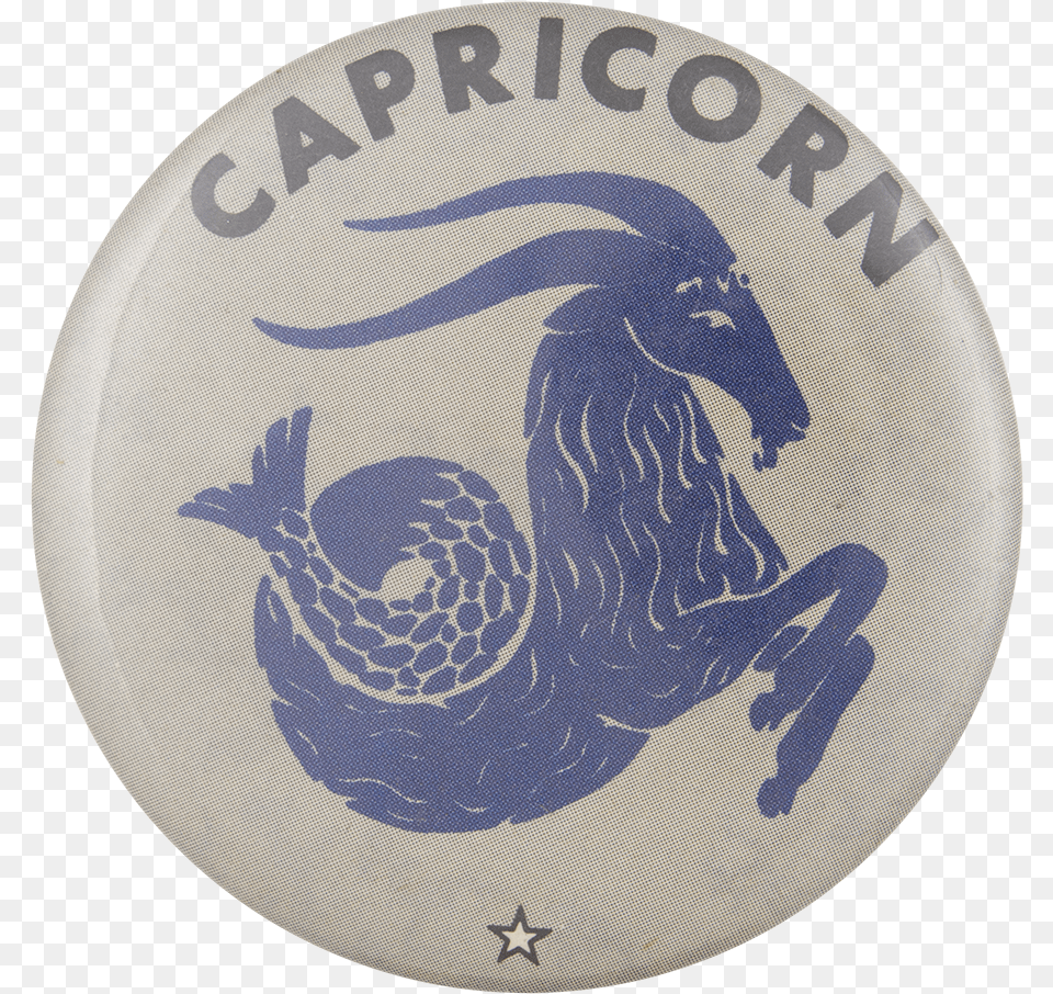 Capricorn Social Lubricators Button Museum Badge, Logo, Symbol Free Transparent Png