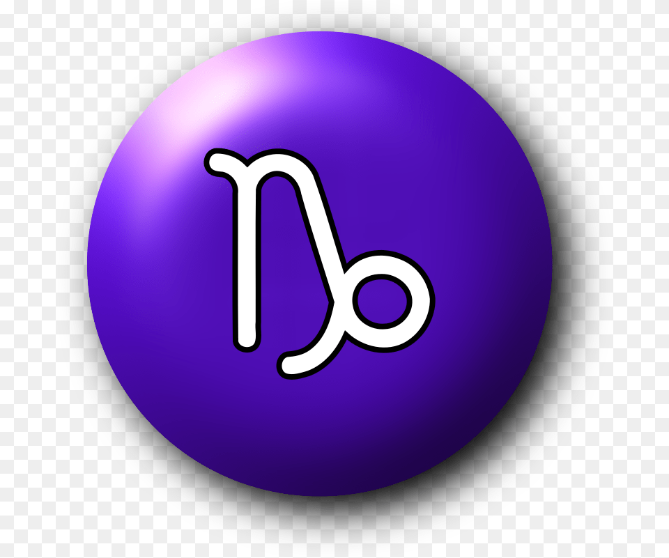 Capricorn Symbol 3 Circle, Sphere, Purple, Text, Outdoors Free Transparent Png