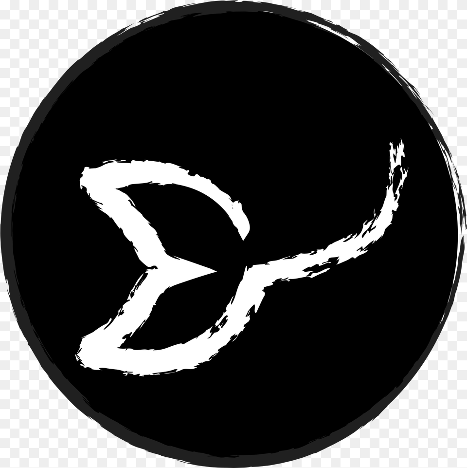 Capricorn The Mergeaux Secondary Logo Black Circle, Stencil, Alphabet, Ampersand, Symbol Free Transparent Png