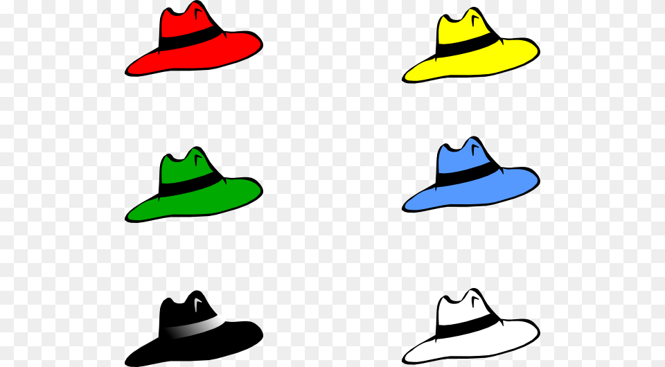 Caps Clipart Black And White, Clothing, Hat, Sun Hat, Cowboy Hat Free Png