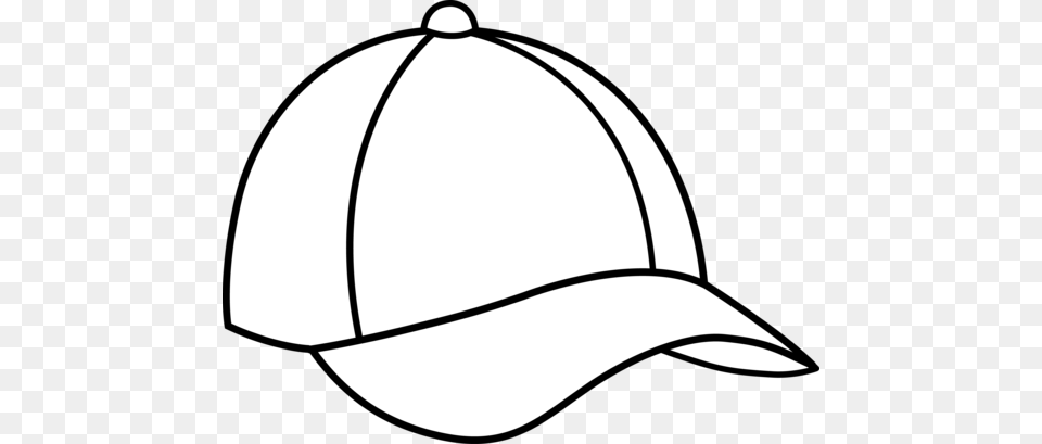 Caps Color Pages Baseball Cap Line Art, Baseball Cap, Clothing, Hat Free Png Download