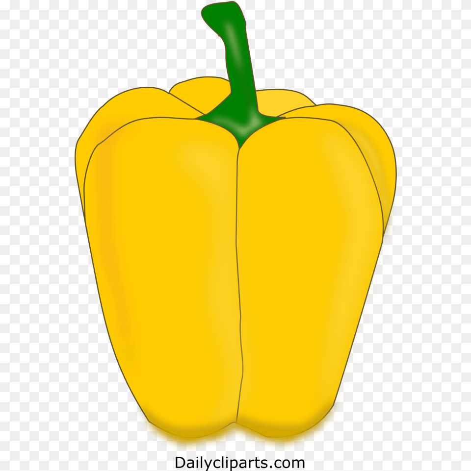 Capsicum Yellow Icon Image Yellow Pepper, Bell Pepper, Food, Plant, Produce Png