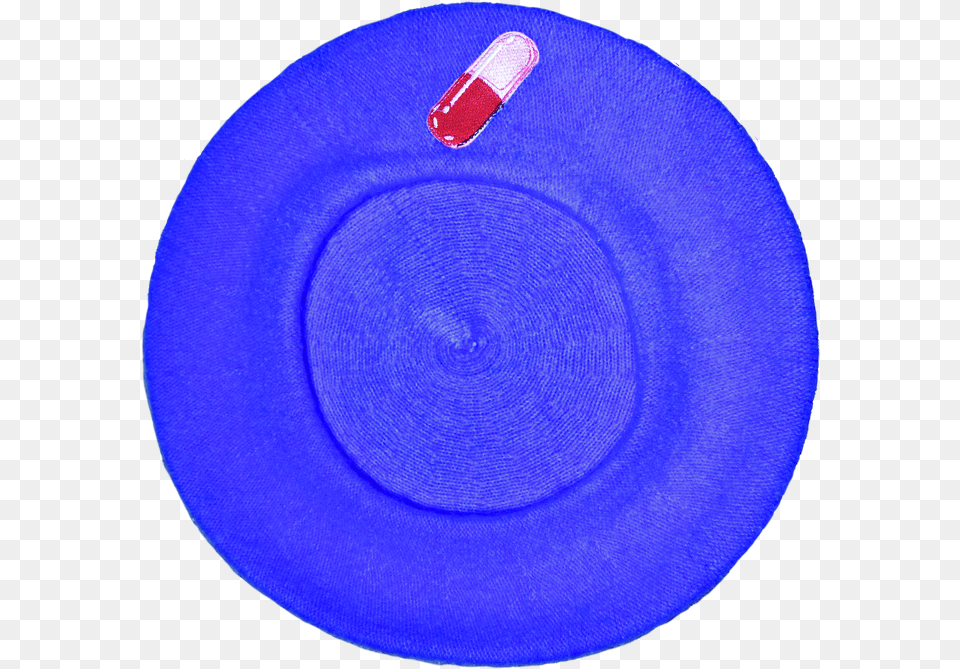 Capsule Beret In Royal Blue Circle, Home Decor, Clothing, Hat, Frisbee Png Image
