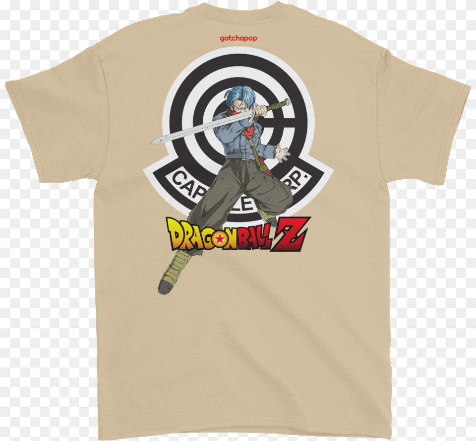 Capsule Corp Trunks Shirt, Clothing, T-shirt, Adult, Male Png