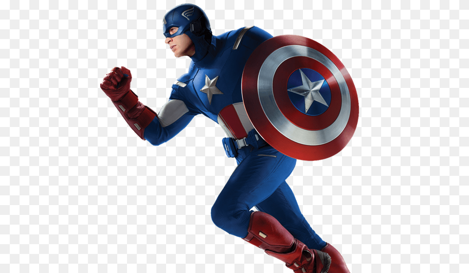 Captain America, Adult, Male, Man, Person Png