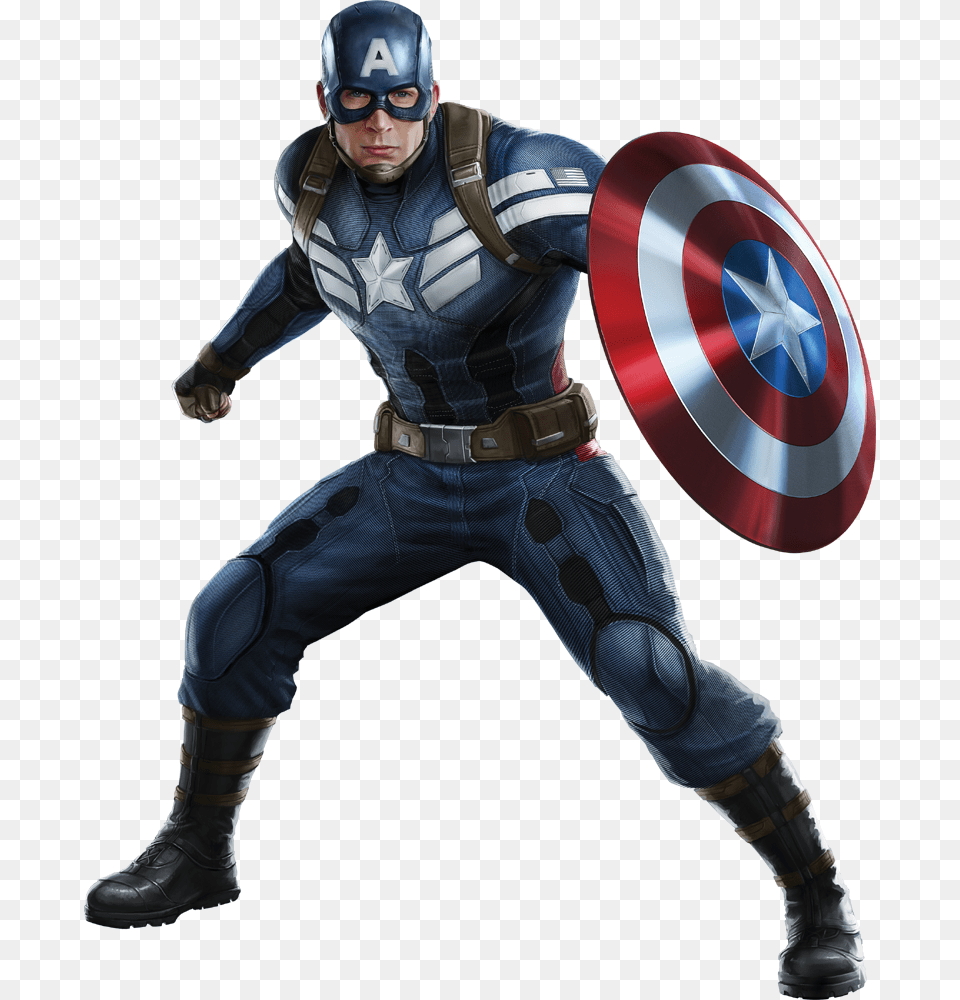 Captain America, Adult, Person, Man, Male Png Image