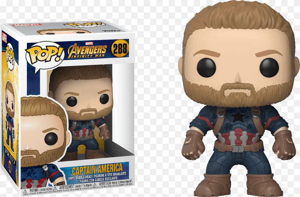 Captain America 288 Funko Pop, Baby, Person, Face, Head Free Png Download